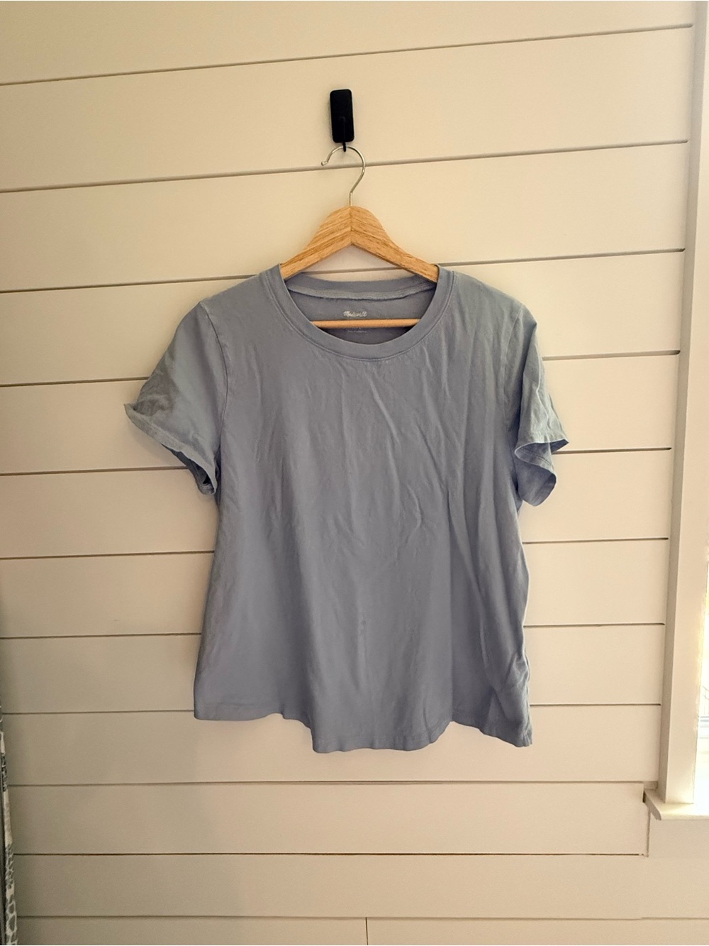 Madewell Softfade Cotton Crewneck Tee Blue Size L